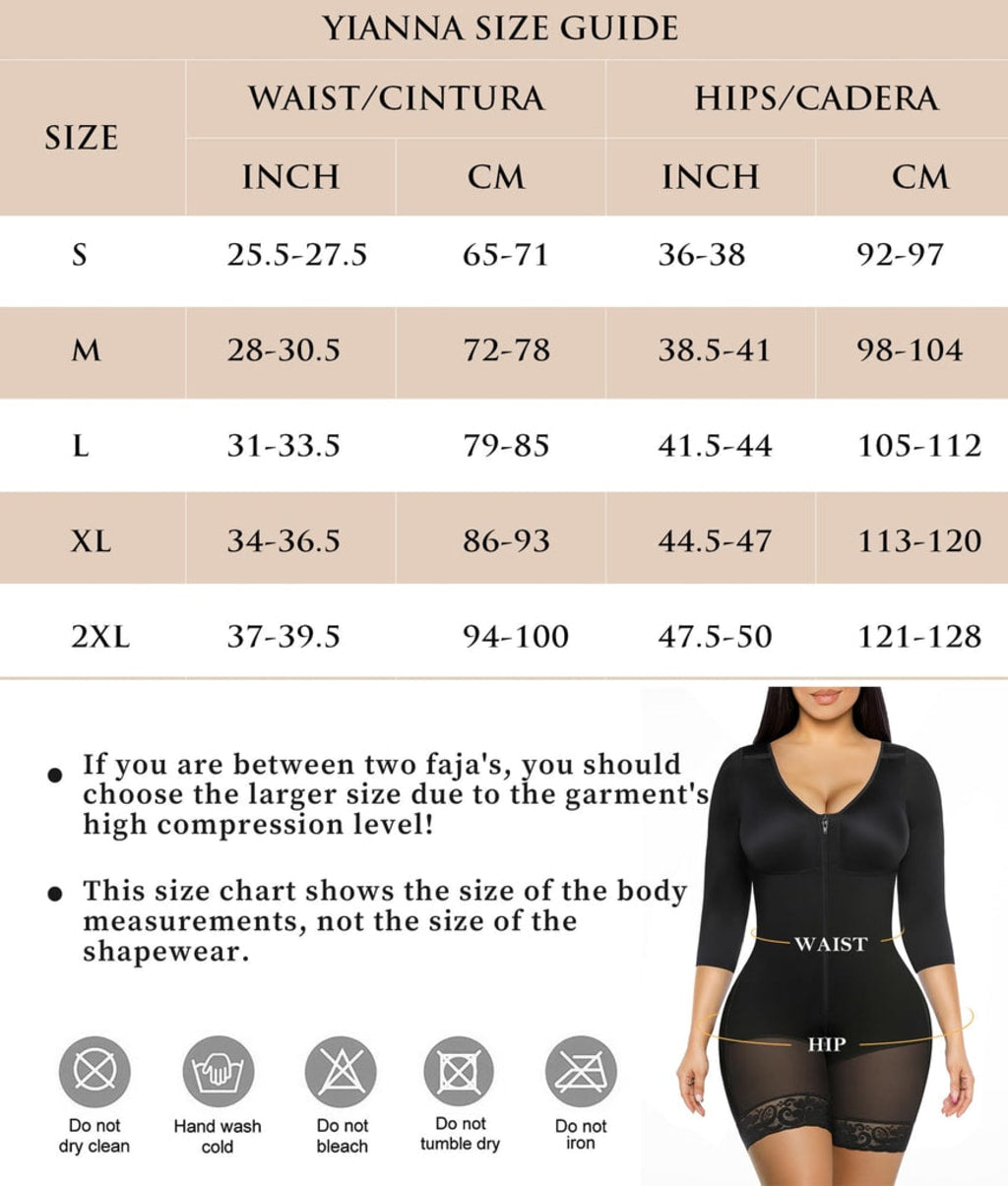 Women Tummy Control Arm Compression Full Body Shaper