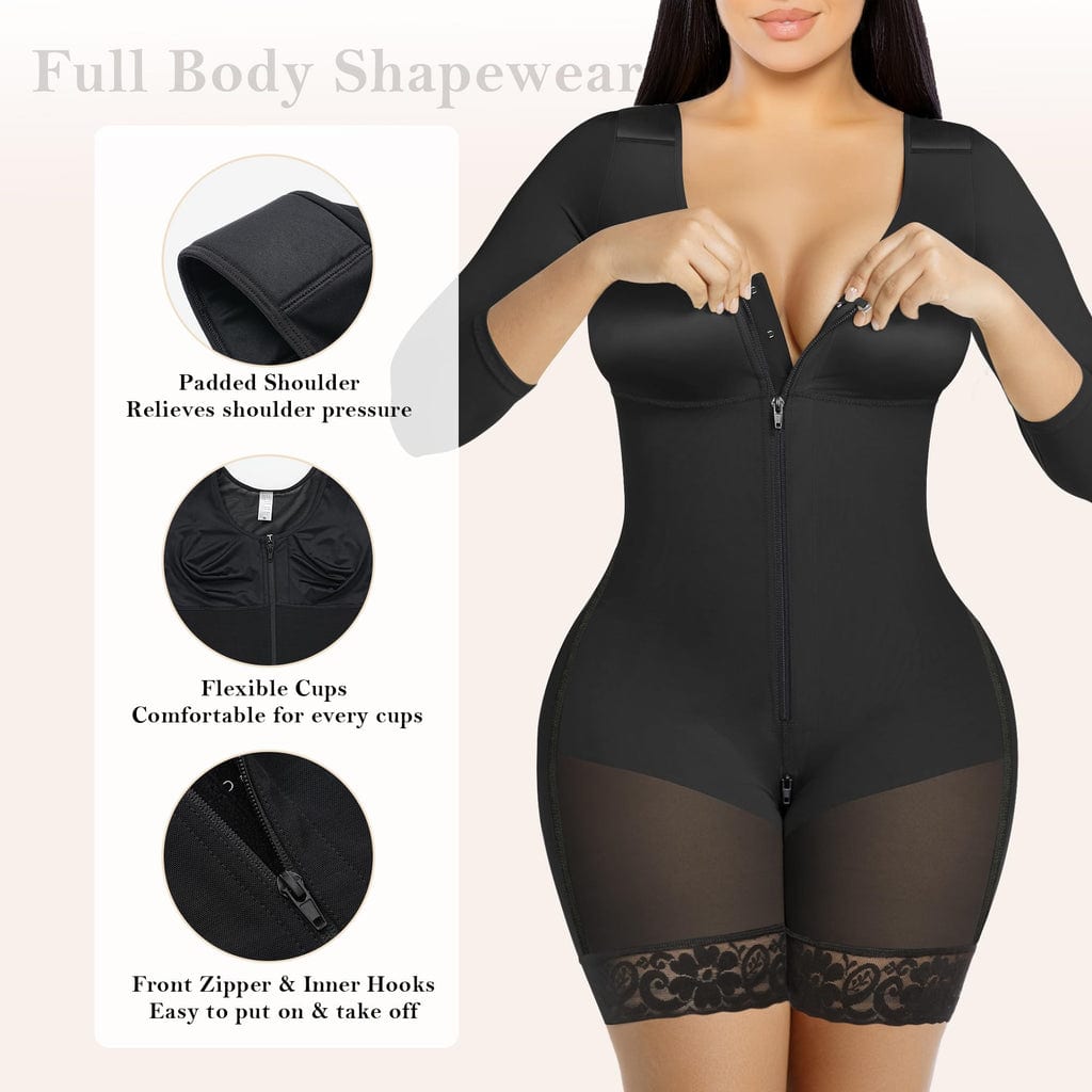 Women Tummy Control Arm Compression Full Body Shaper