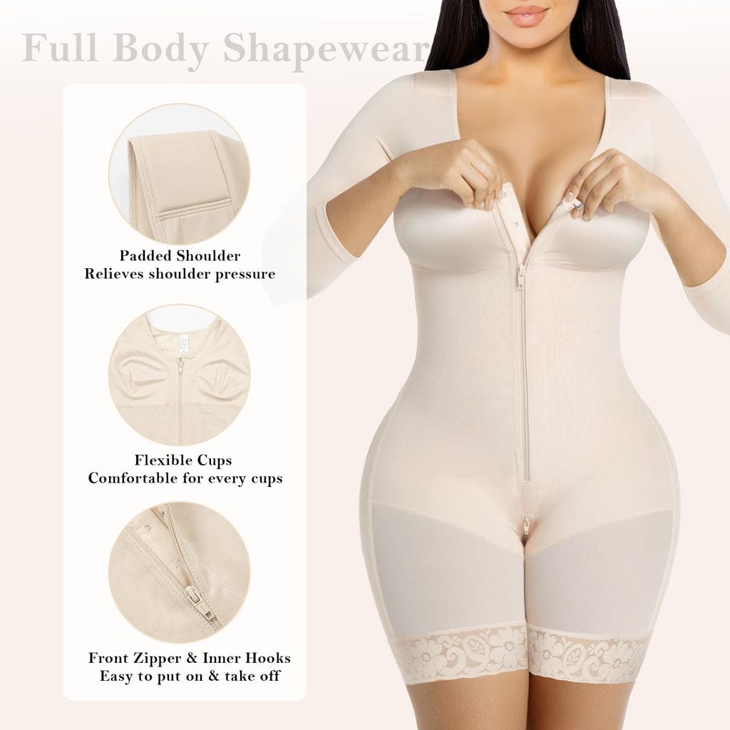 Women Tummy Control Arm Compression Full Body Shaper