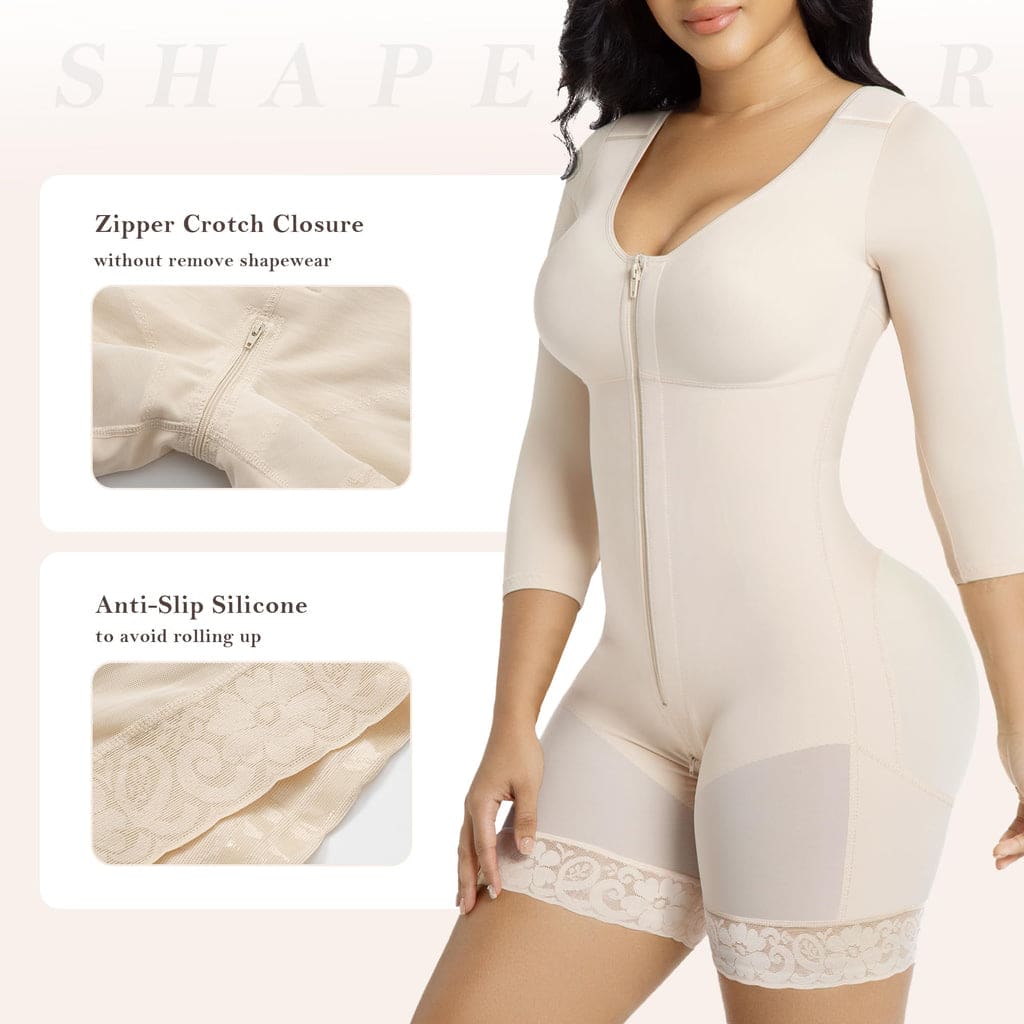Women Tummy Control Arm Compression Full Body Shaper