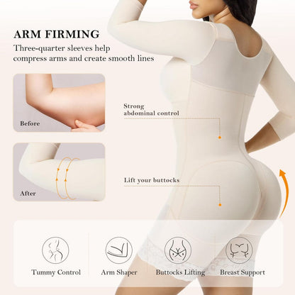 Women Tummy Control Arm Compression Full Body Shaper